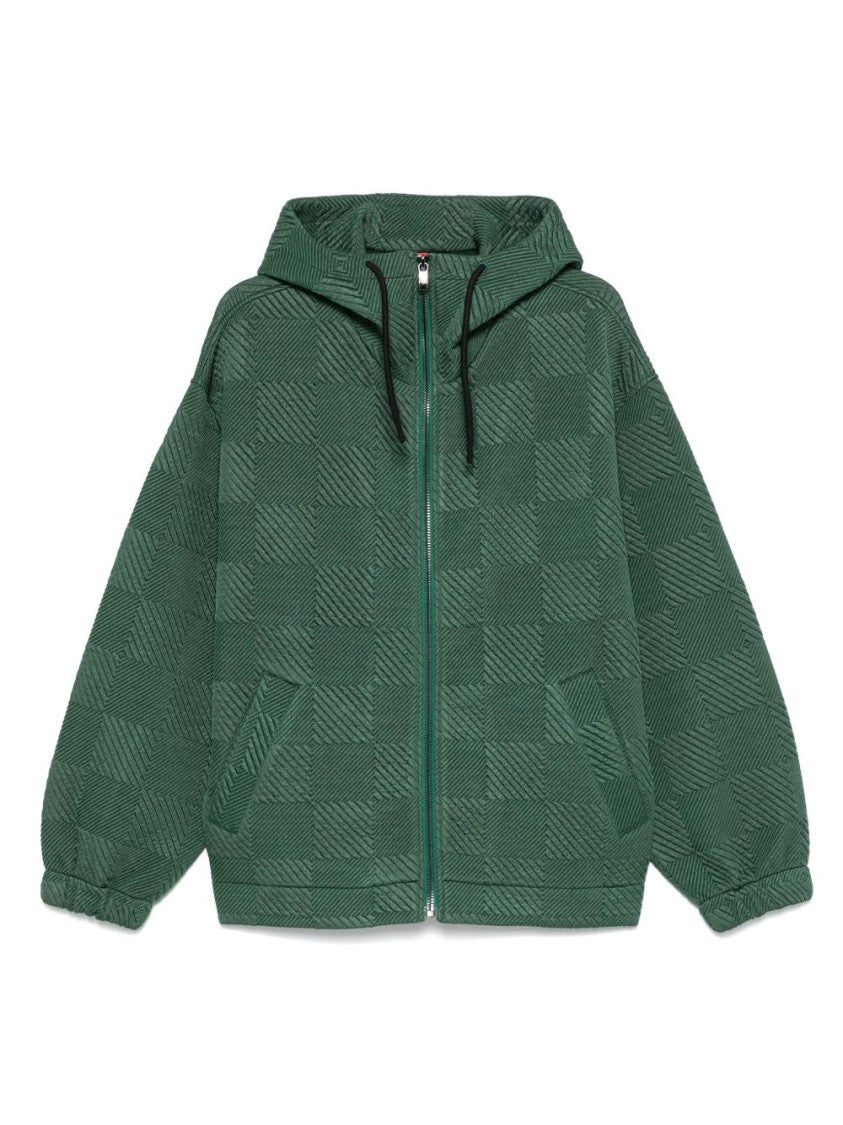 Ferrari Forest Green Zip-Fastening Sweatshirt