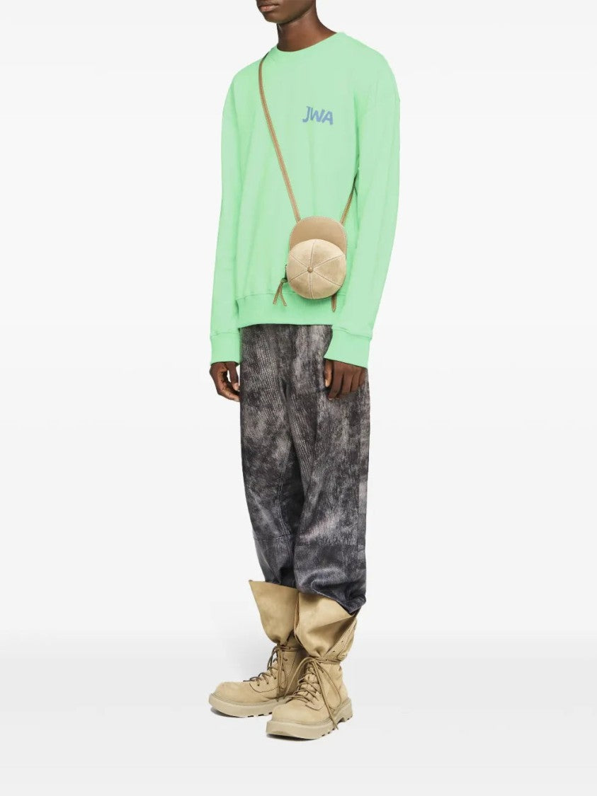 J. W. Anderson Mint Green Logo-Print Sweatshirt