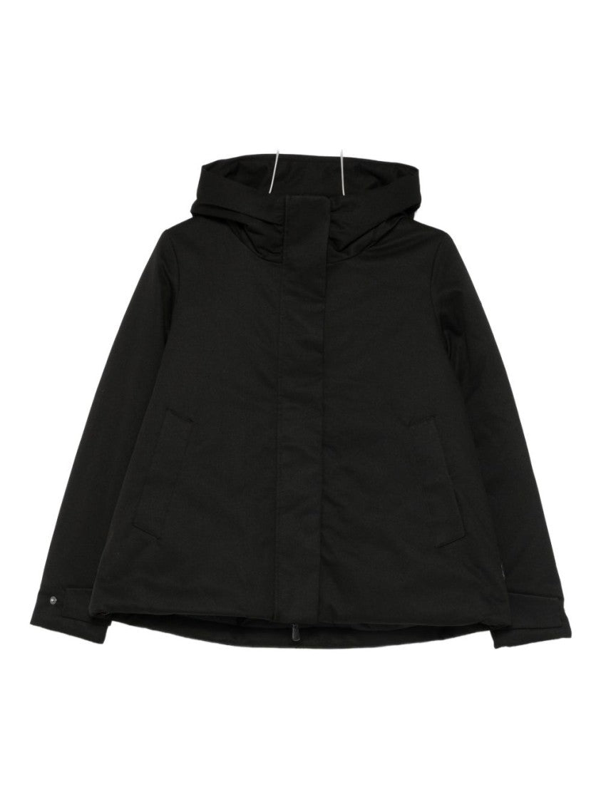 Save The Duck Lightweight Black Jacket With High Collar