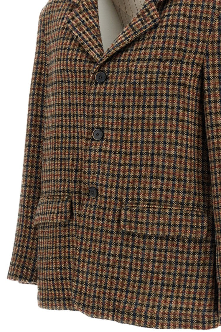 Barena Zener Check Shetland Wool Blazer