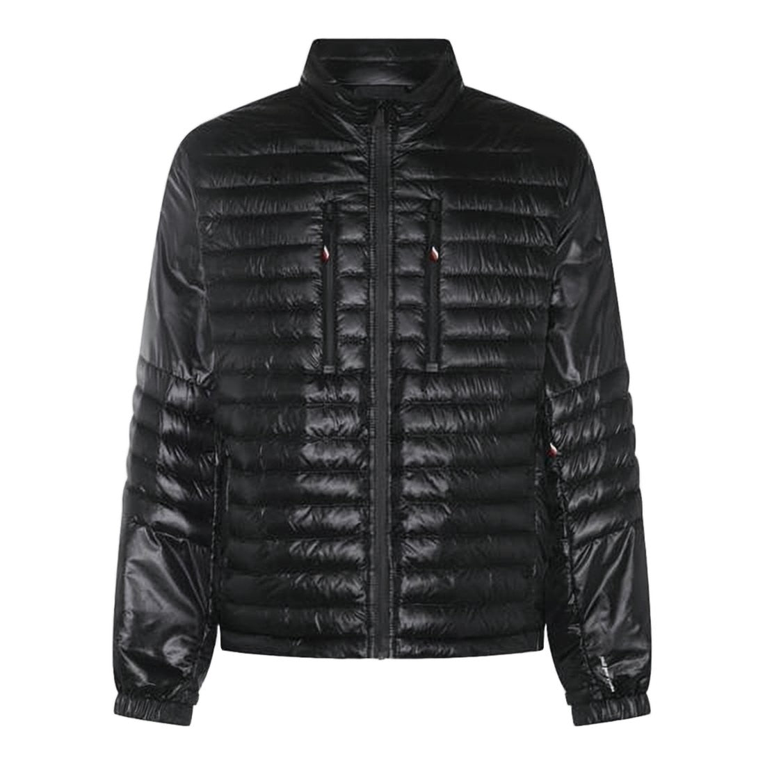 Moncler Quilted Black Casual Jacket With Zippered Pockets