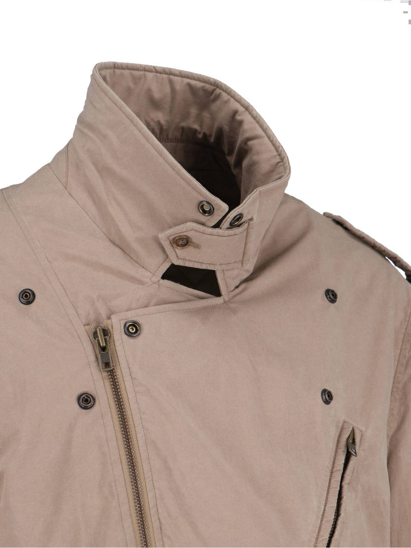 Mm6 By Maison Margiela Biker Jacket Beige