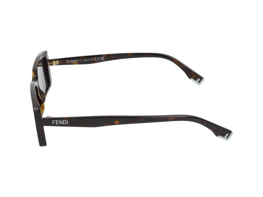 Maison Fendi Tortoiseshell Oversized Square Sunglasses