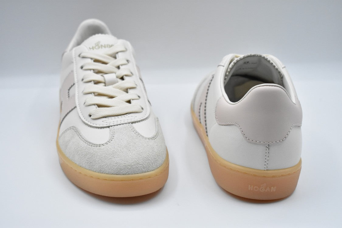 Hogan Ivory Pink Sneakers With Smooth Leather Upper