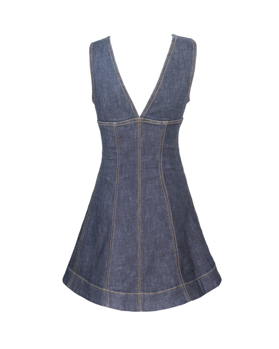 Self-Portrait Indigo Denim Mini Dress
