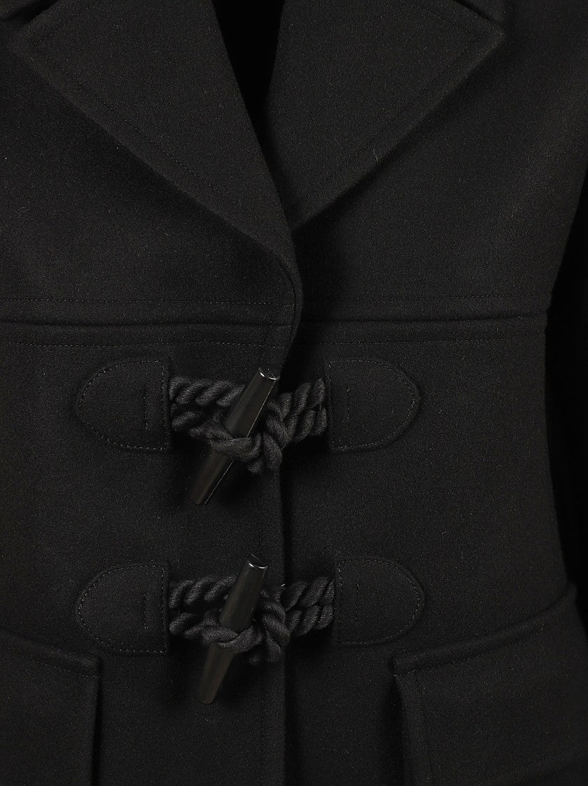 Stella Mccartney Tailored Black Jacket With Double-Breasted Front