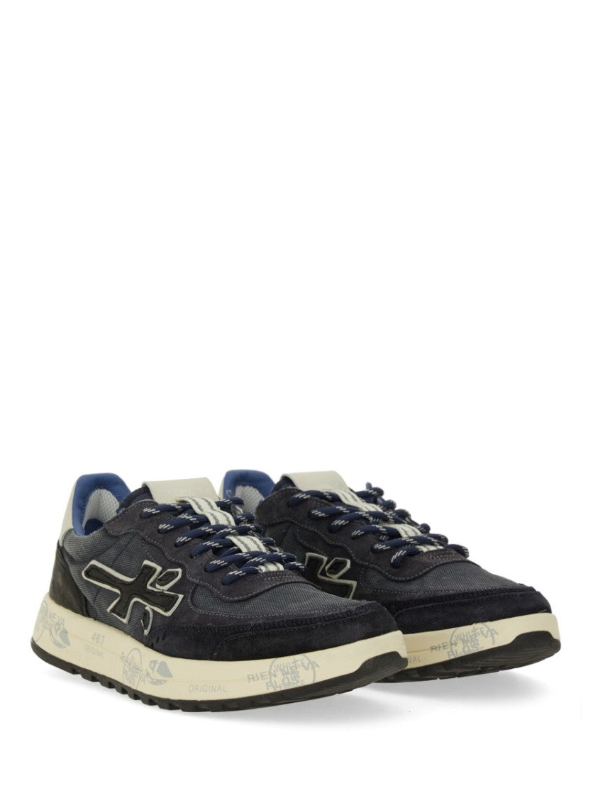 Premiata Low-Top Sneakers With Distinctive Logo And Textured Upper