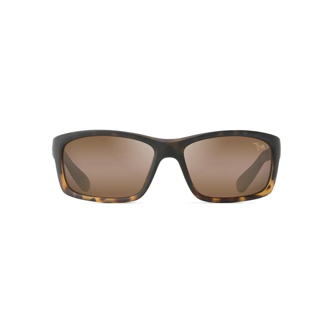 Maui Jim Kanaio Coast Rectangular Tortoiseshell Sunglasses With Brown-Tinted Lenses
