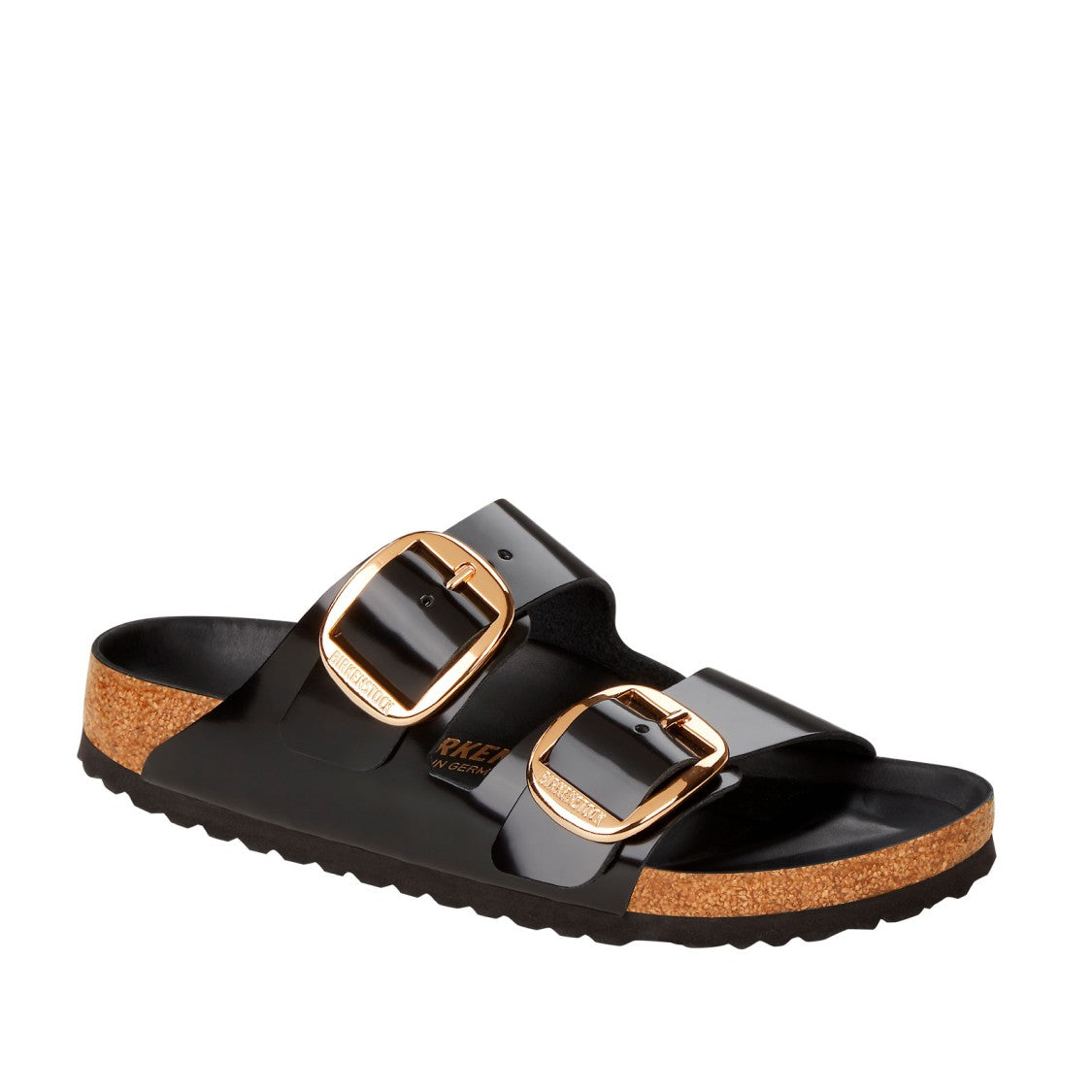 Birkenstock Arizona Big Buckle Sandal In Black Leather