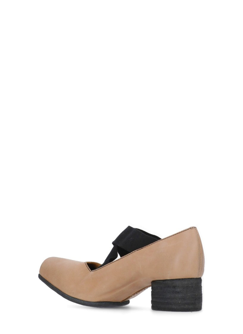 Uma Wang Leather Heeled Ballet Shoes