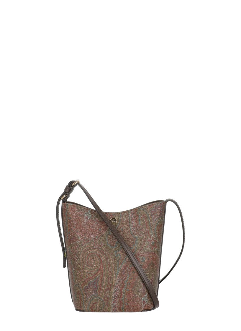 Etro Compact Shoulder Bag With All-Over Paisley Pattern
