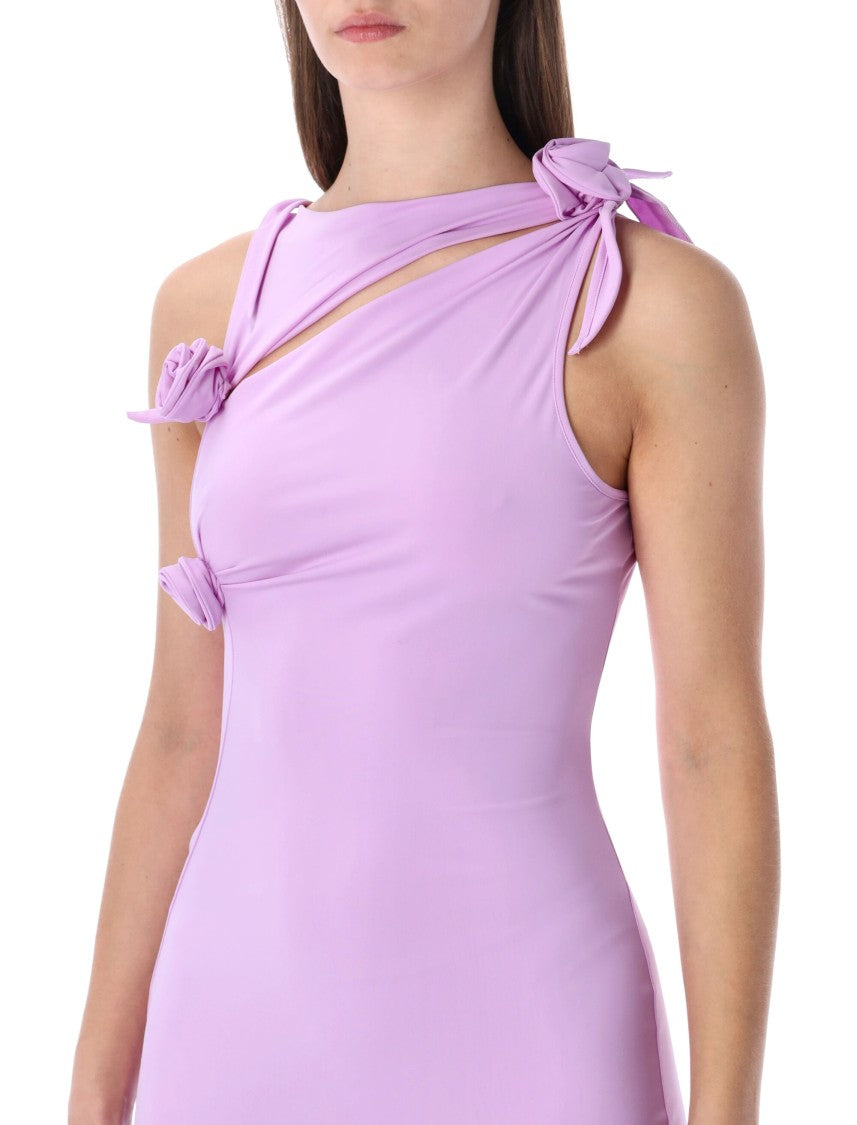 Coperni Flower Asymmetrical Rosette Gown