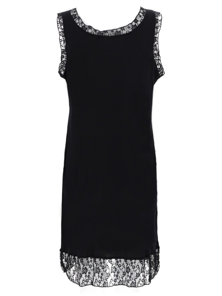 Our Legacy Dawn Cotton Lace Trim Mini Dress