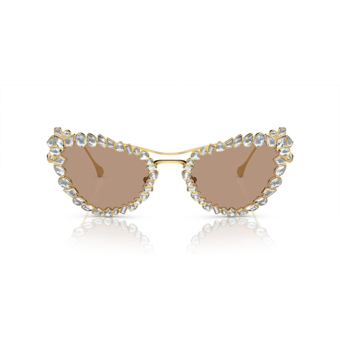 Swarovski Cat-Eye Sunglasses With Crystal Embellishments