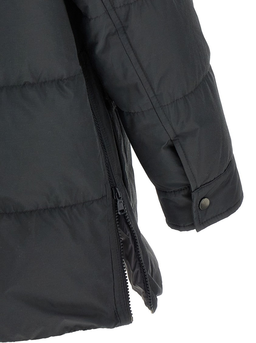 Brunello Cucinelli Knitted Neck Down Jacket