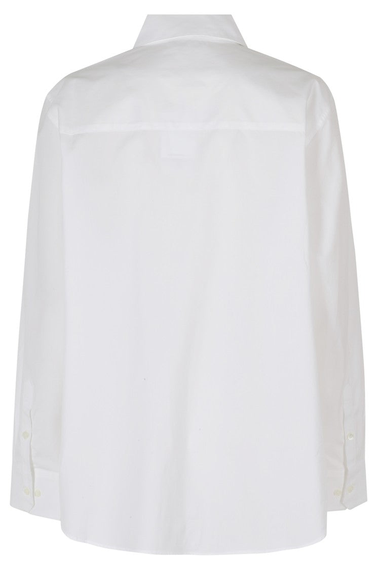 Anine Bing White Essie Classic Oversized Cotton Shirt