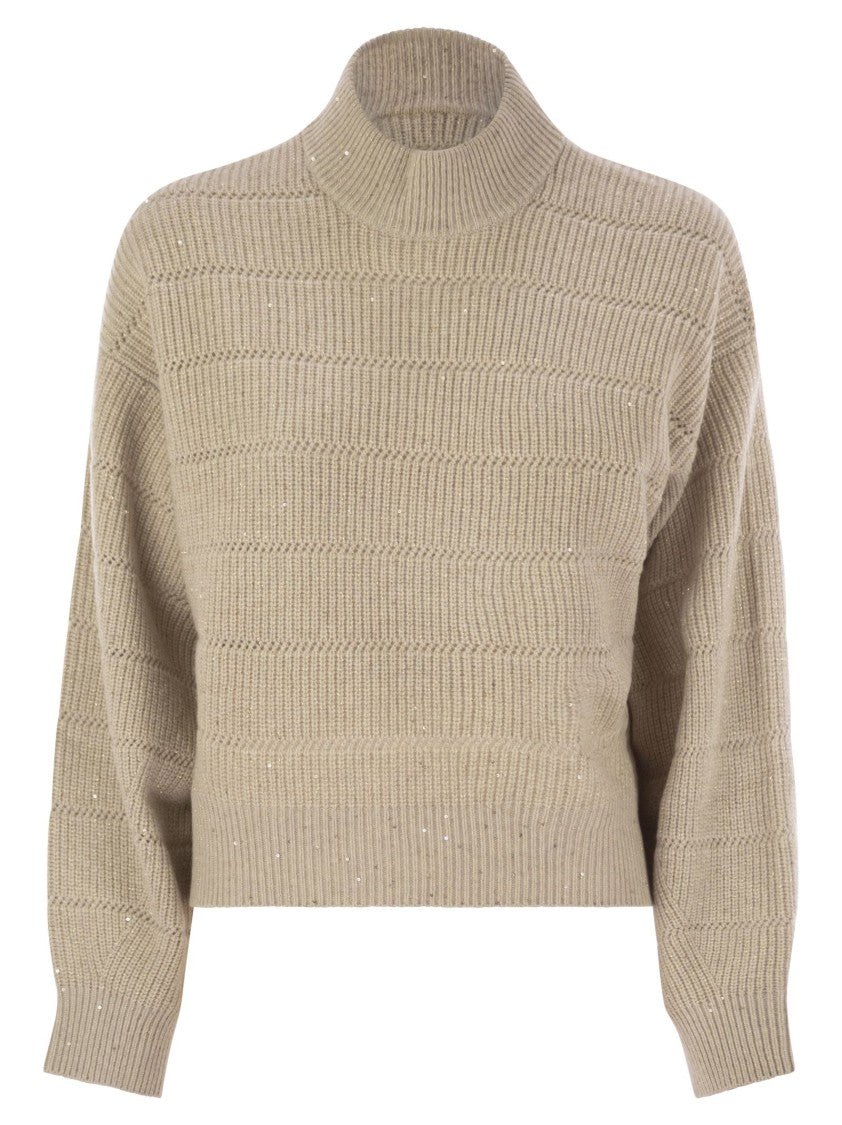 Brunello Cucinelli Cashmere And Wool Turtleneck Sweater