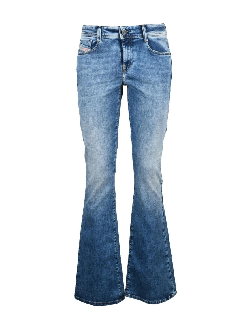 Diesel Light Blue Cotton-Blend D-Ebbey Slim Jeans