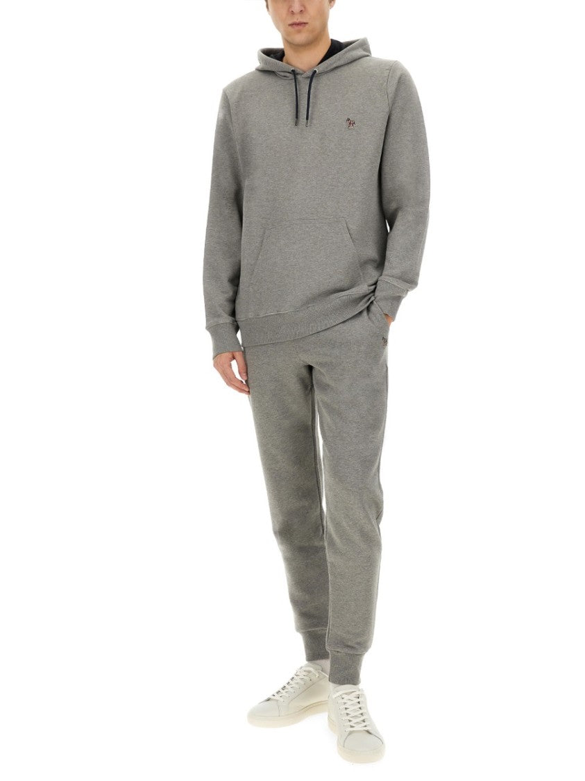 Ps Paul Smith Heathered Organic Cotton Logo Hoodie