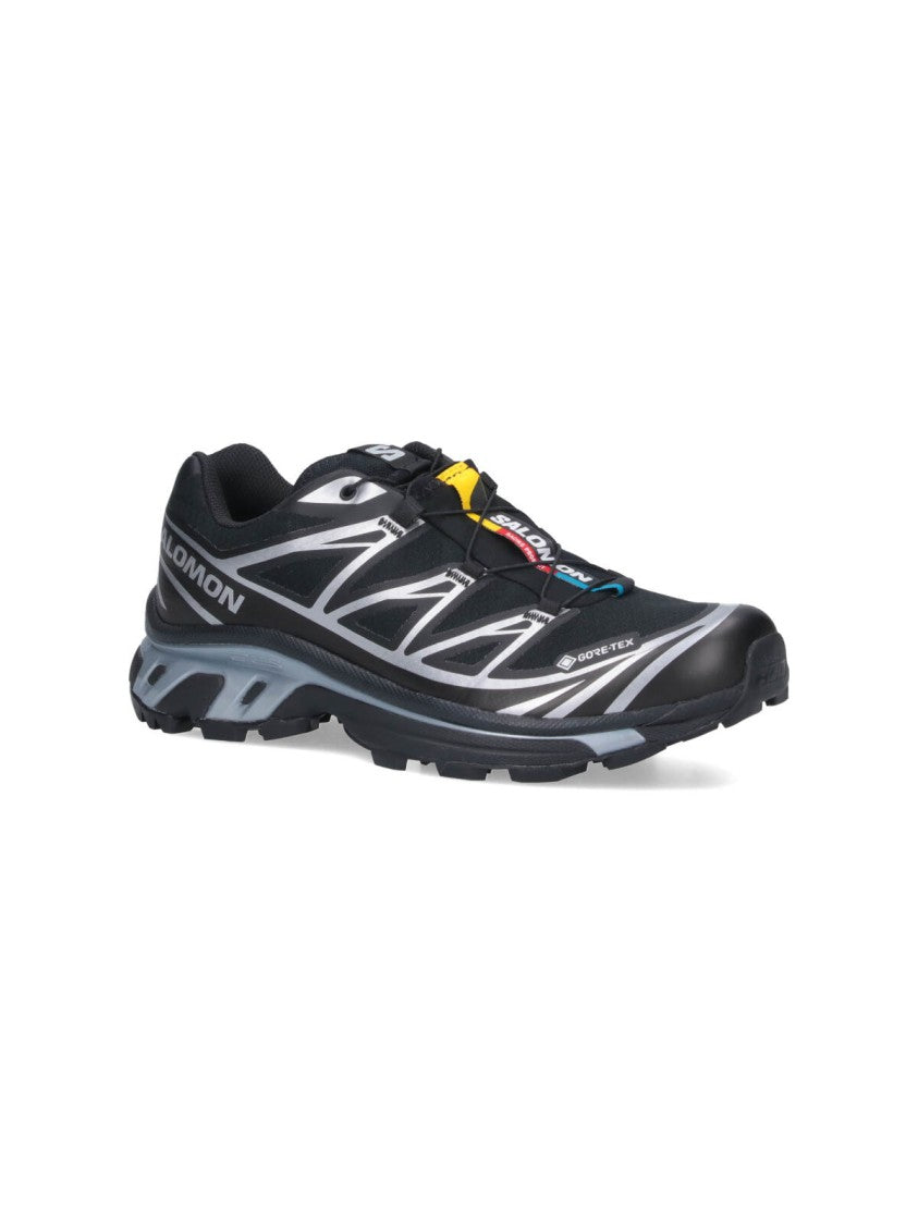 Salomon Black Xt6 Gtx Fabric Sneakers