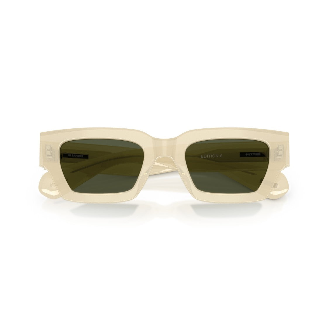 Oliver Peoples 0Ov5612su  Bold Rectangular Frame Sunglasses With Dark Green Lenses