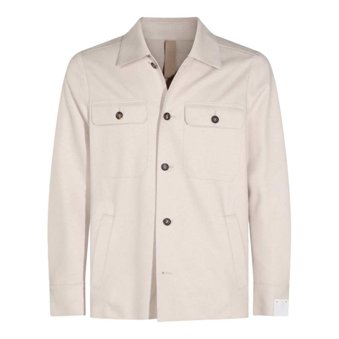 Eleventy Structured White Casual Jacket With Timeless Minimalism