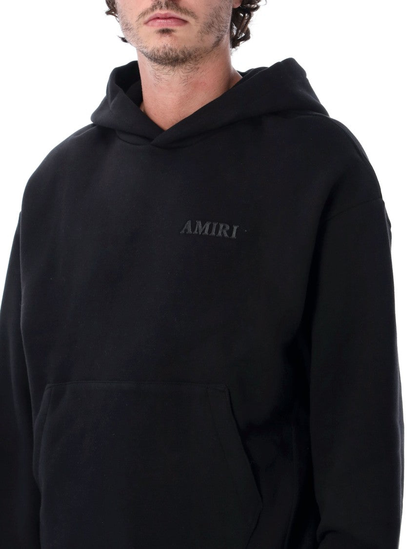 Amiri Monochromatic Tone-On-Tone Logo Embroidered Hooded Sweatshirt