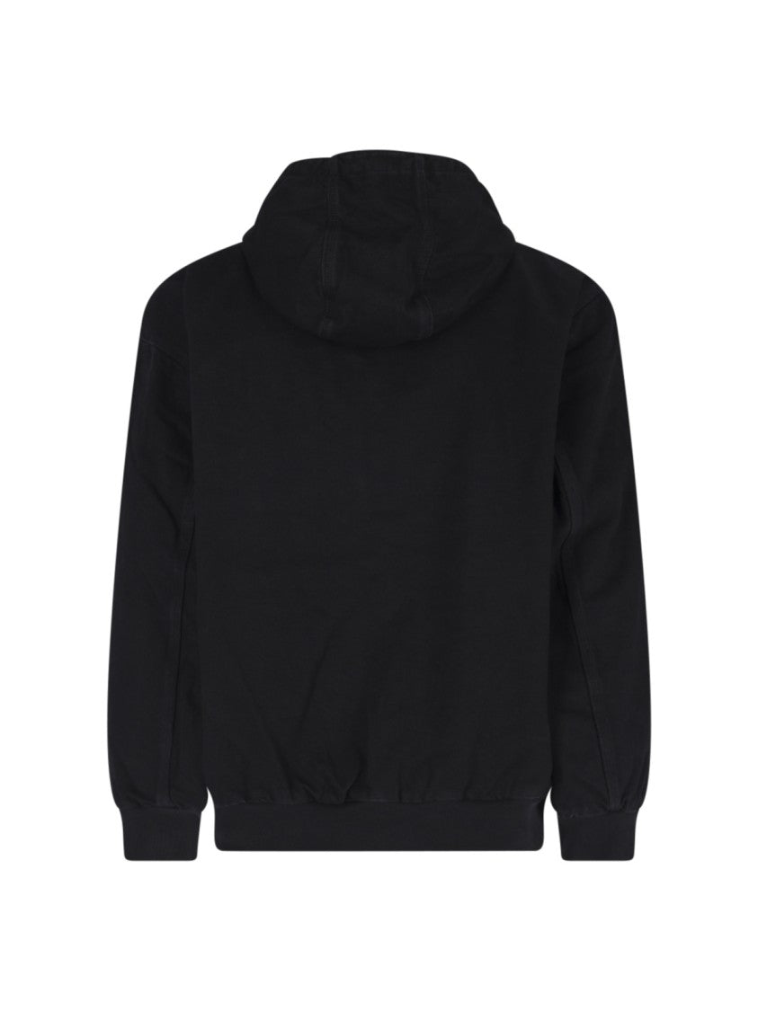 Carhartt Wip Black Og Active Hooded Cotton Jacket
