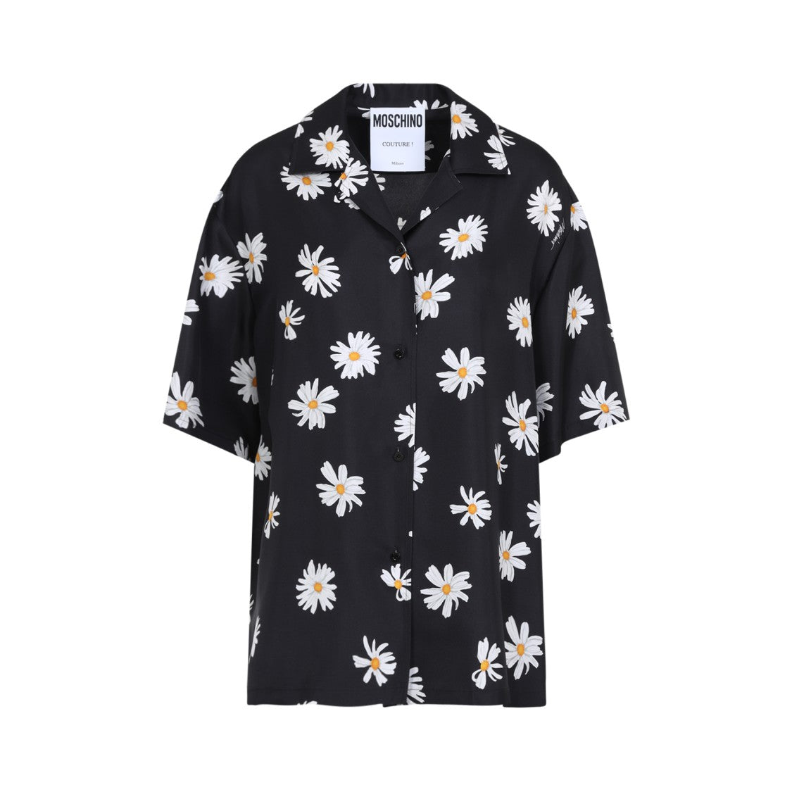 Moschino Floral Print Silk Shirt