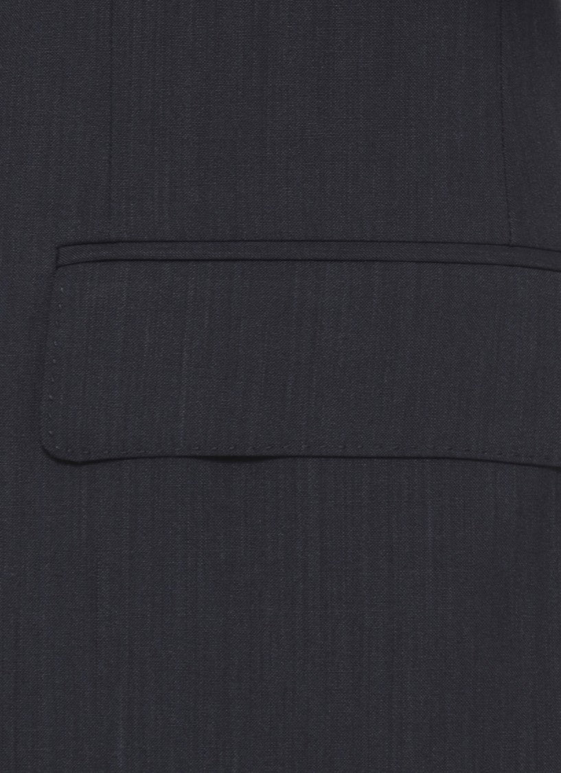 Lardini Blue Pin Lapel Wool Suit