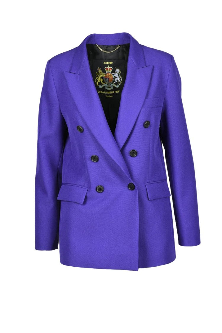 Department 5 Double-Breasted Jacket - Purple