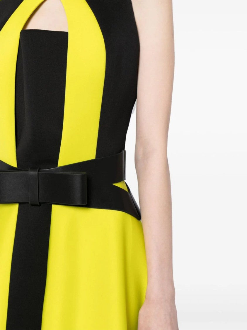 Saiid Kobeisy Neoprene Dress With Contrasting Cuts