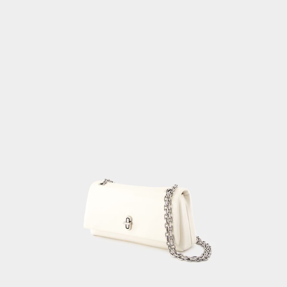 Marc Jacobs The Dual Wallet On Chain - Leather - White
