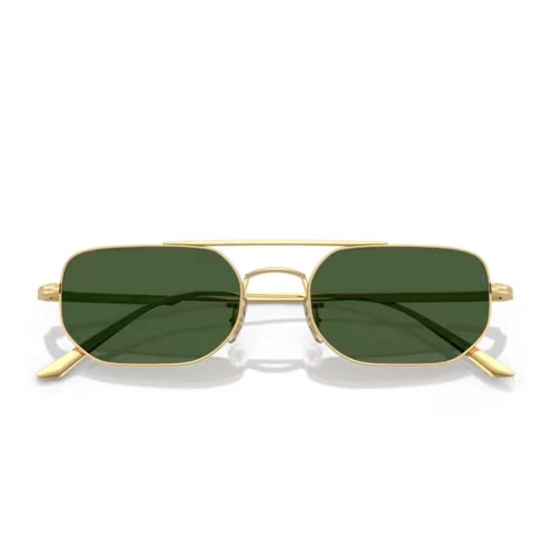 Oliver Peoples Gold Collezione Khaite Ov1351s - 1989C Titanium Rectangular Sunglasses