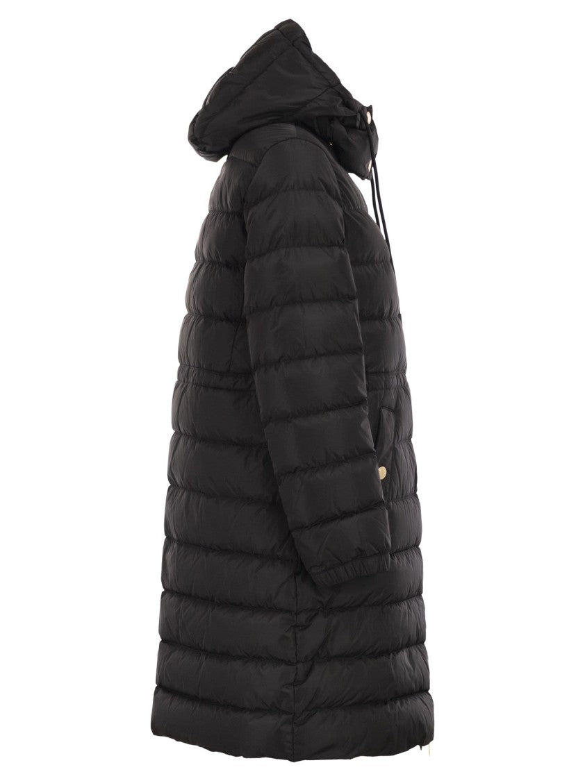 Max Mara Cerbero - Slim Fit Down Jacket In Water-Repellent Taffeta