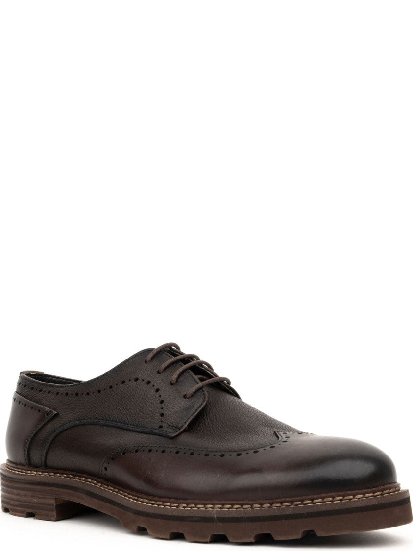 Sergio Moretti Casual Brown Closed Flats Formal Shoes