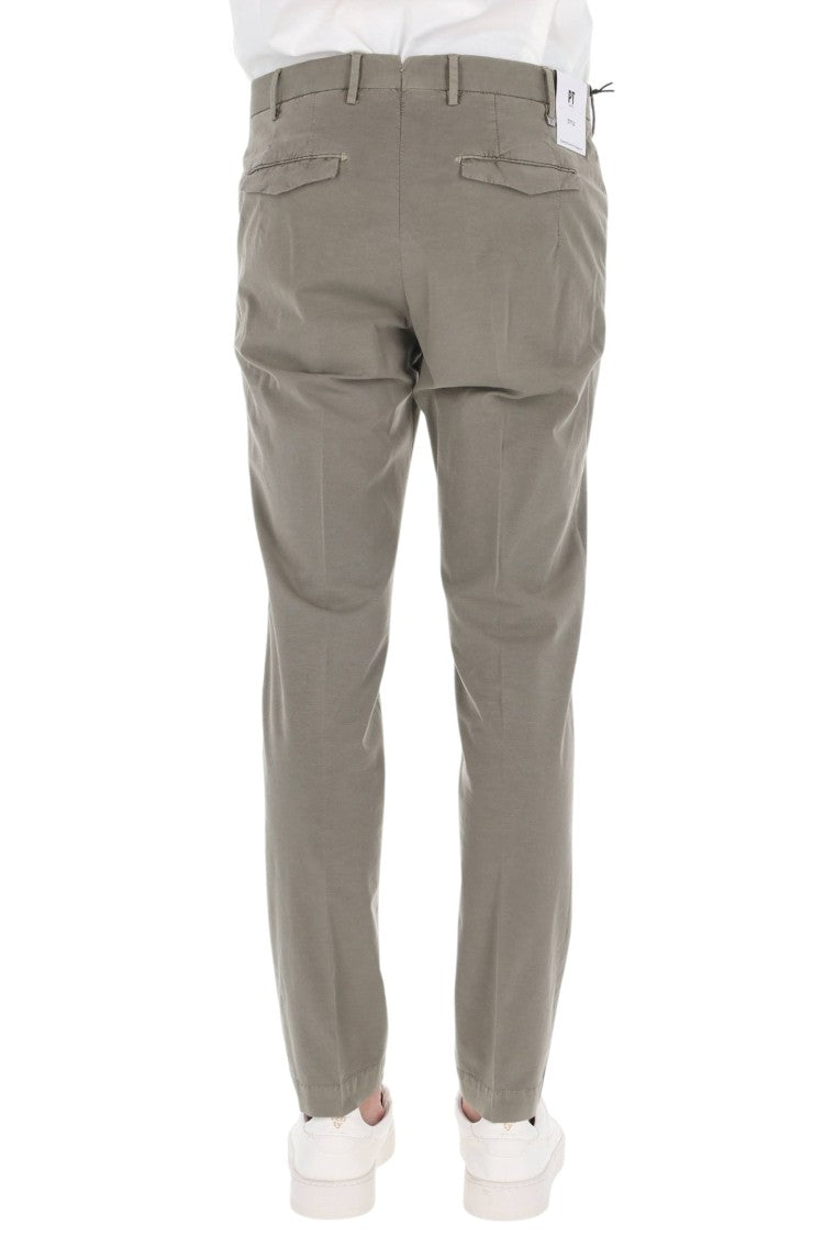 Pt Torino Master Fit Cotton-Linen Trousers