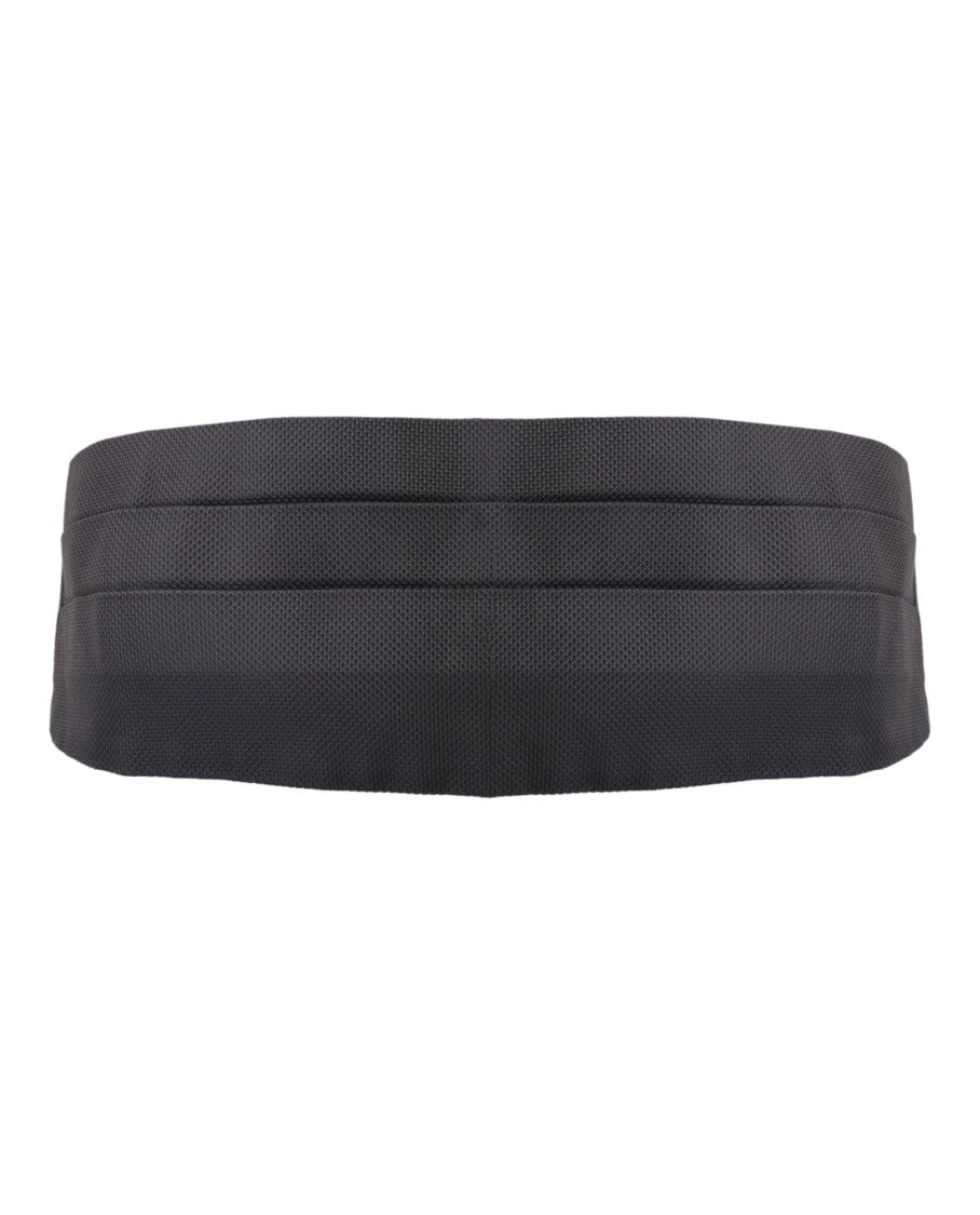 Ferragamo Micro-Textured Silk Cummerbund With Adjustable Buckle