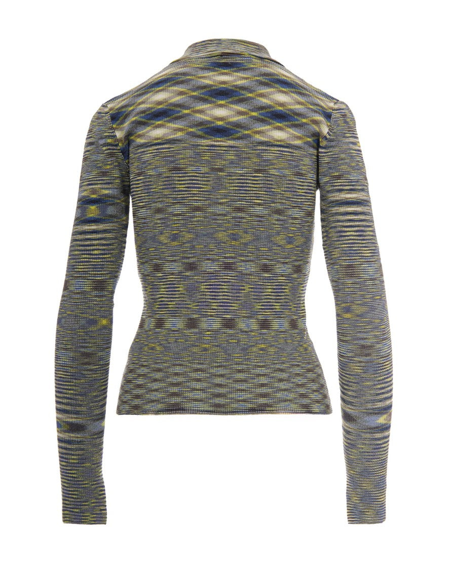 Ganni Blazing Yellow Jacquard Polo