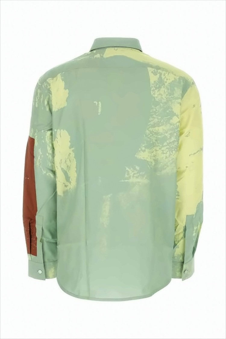 Oamc Relaxed-Fit Long-Sleeve Shirt With Abstract Print