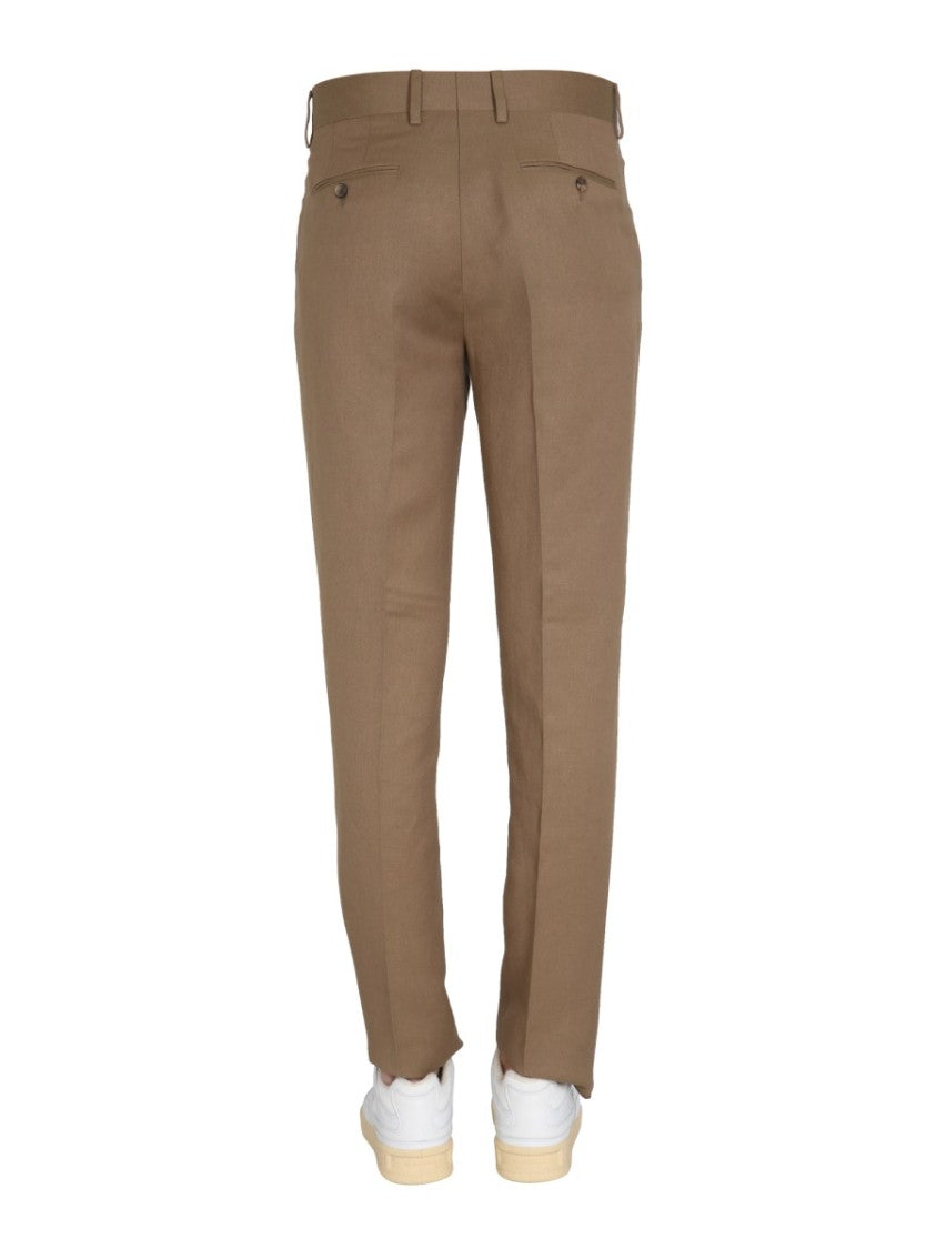 Lardini Regular Fit Brown Trousers