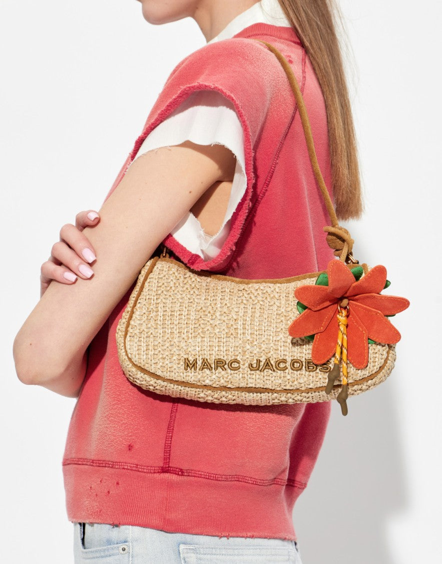 Marc Jacobs Structured Woven Shoulder Bag With Charm Detail