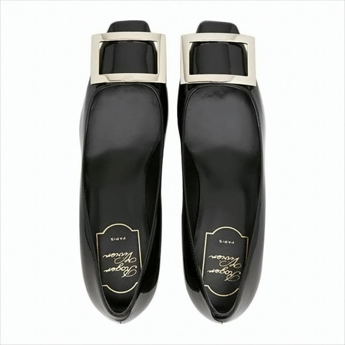 Roger Vivier Black Patent Leather Pumps