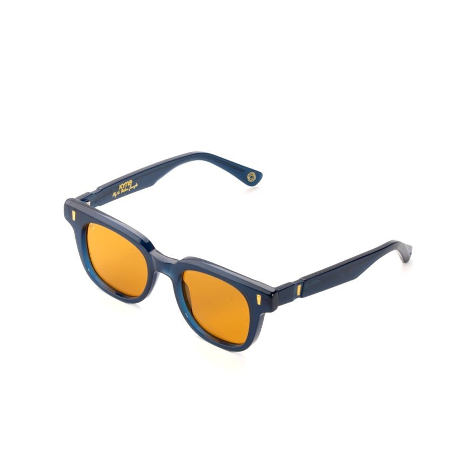 Kyme Justin Square Acetate Sunglasses With Amber Tinted Lenses
