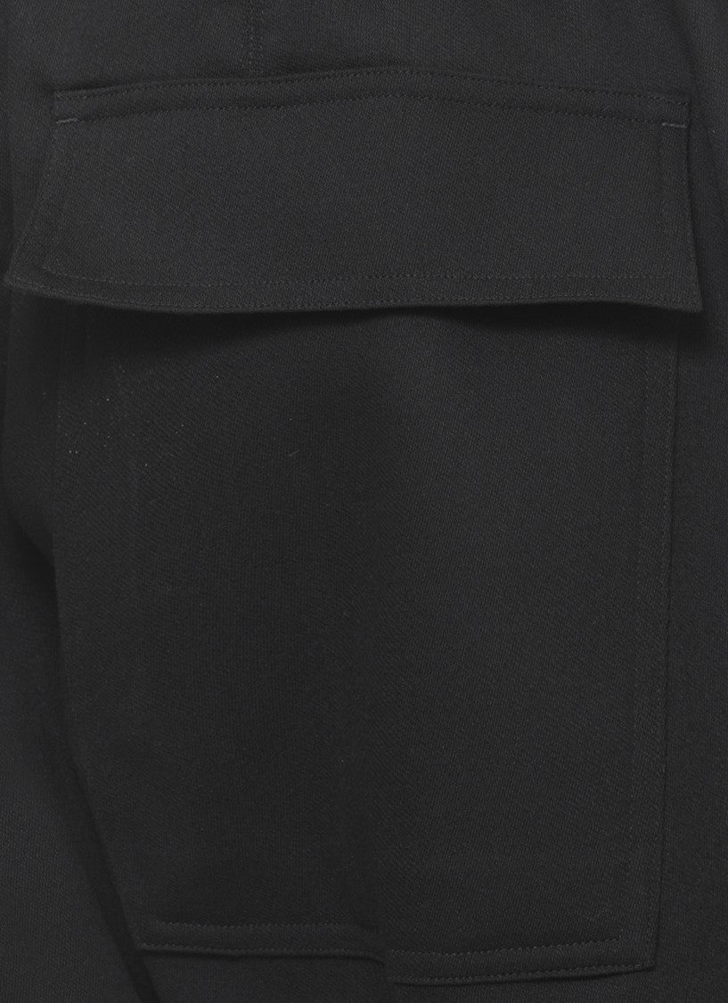 Rick Owens Black Wool Drawstring Formal Pants