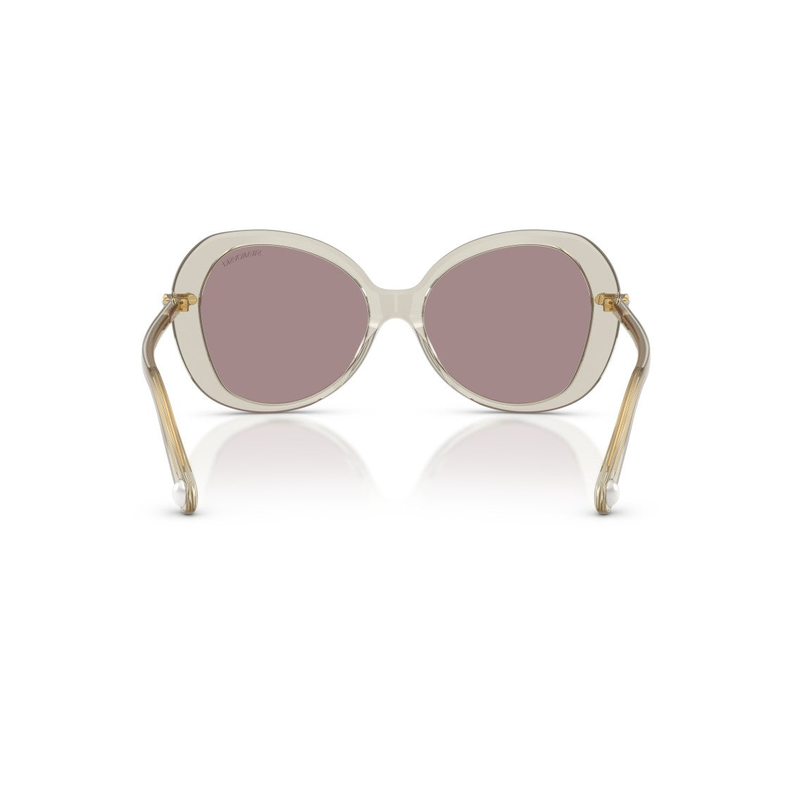 Swarovski 0Sk6059 Large Rounded Acetate Sunglasses With Gold-Toned Temples