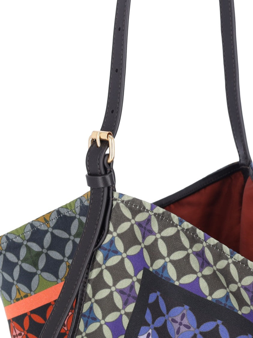 Dries Van Noten Large Geometric Pattern Shoulder Bag