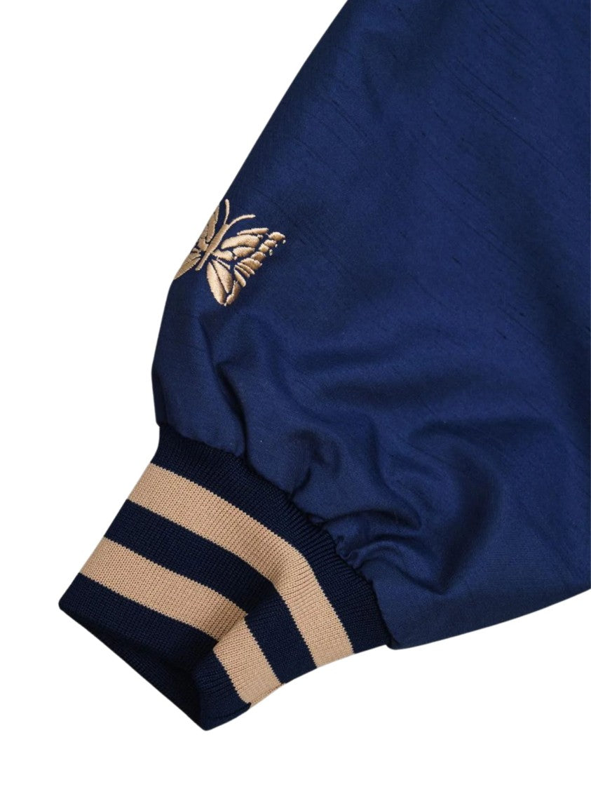 Needles Varsity Cursive Logo Stadium Jacket