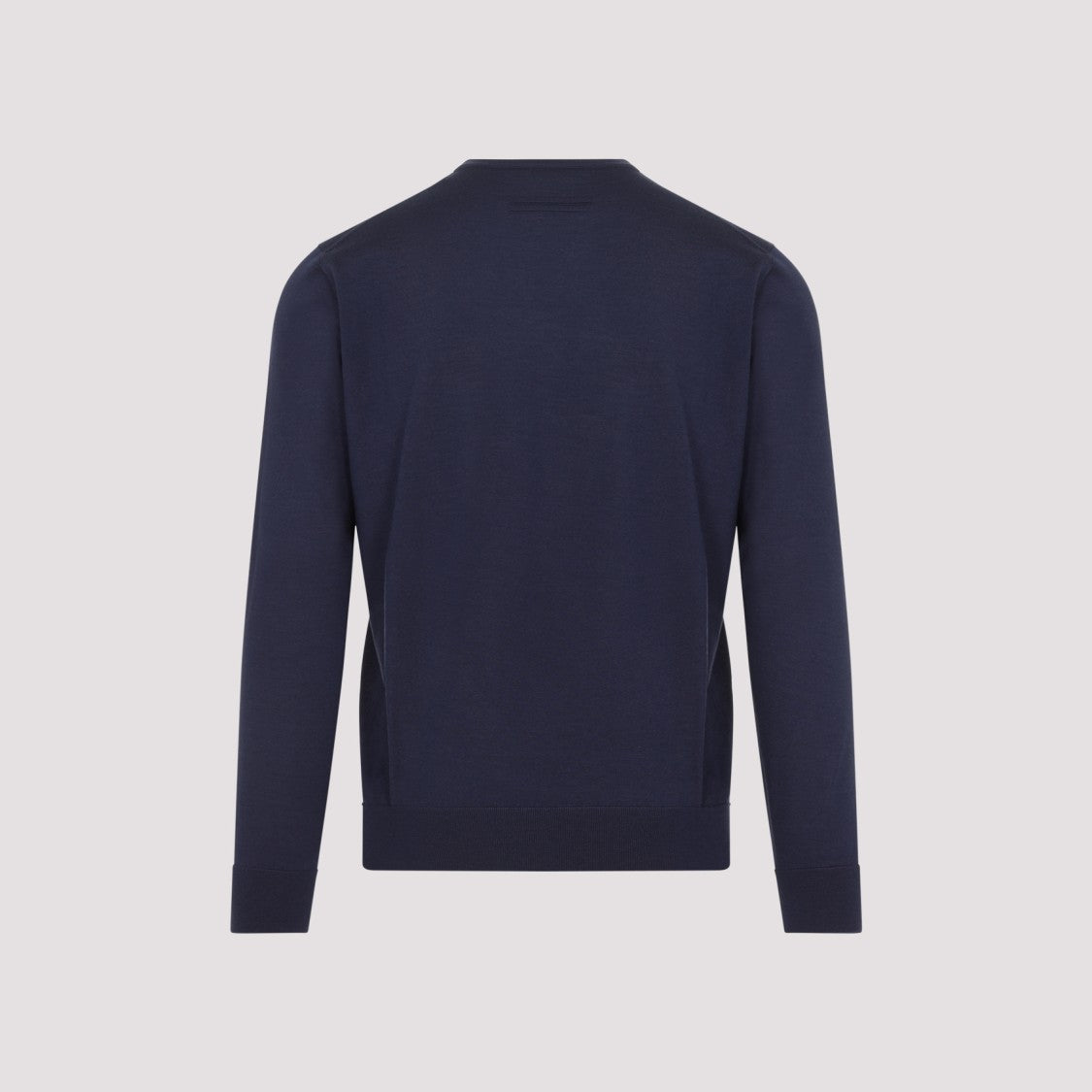 Zegna Blue Cashmere Mulberry Silk Sweater