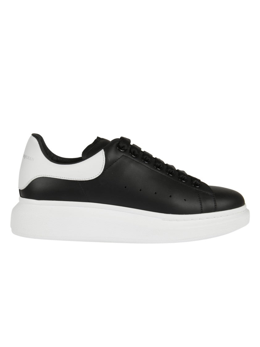Alexander Mcqueen Black Oversized Leather Sneakers